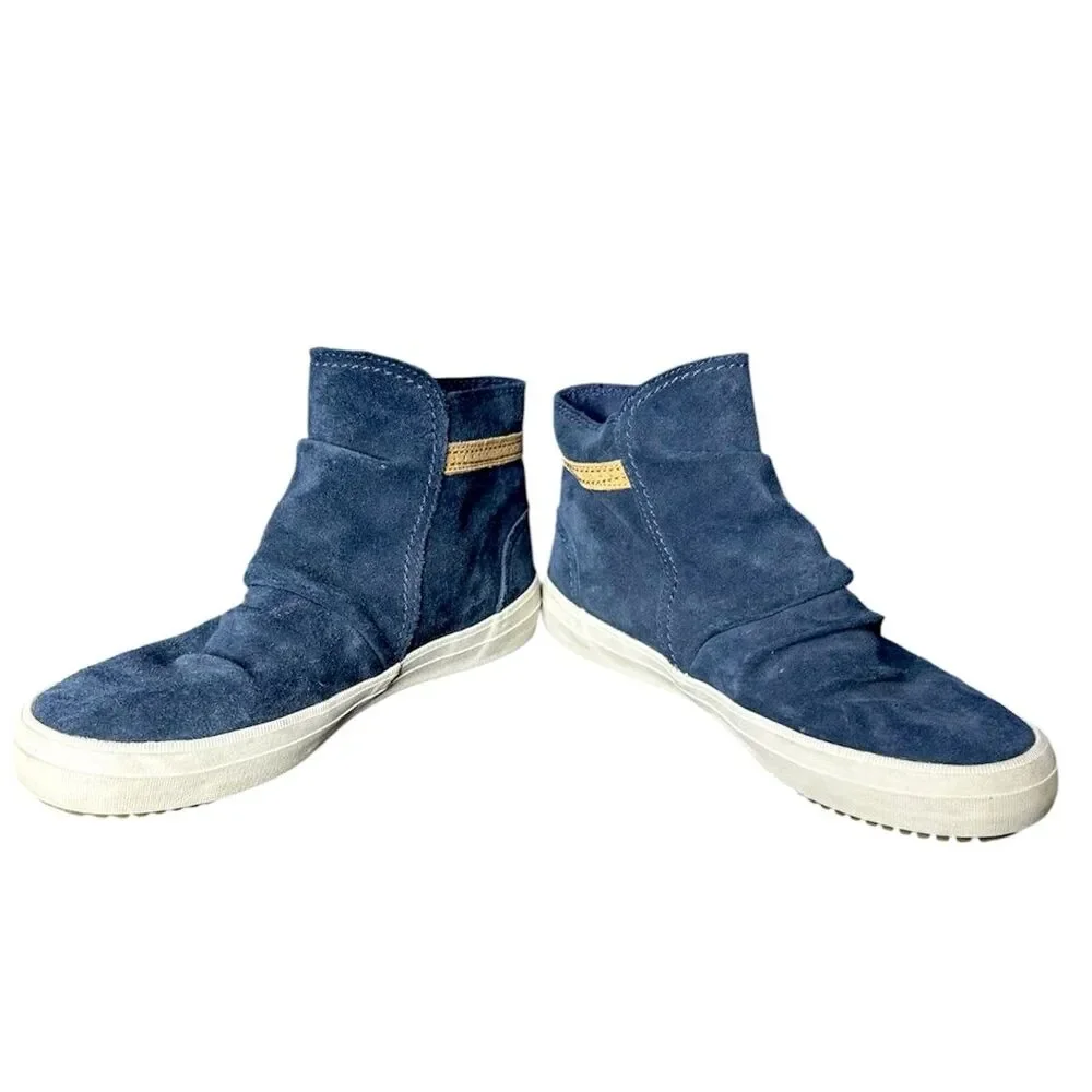 Sperry Womens Blue Top-Sider Crest Lug Zone Suede Boots Sz 9 Nautical Coastal